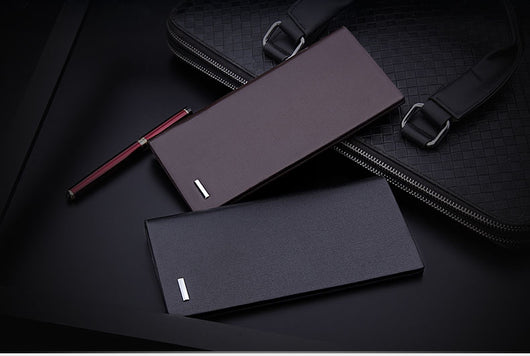 Billetera Larga Ultra Delgada para Hombre - Organizador de Tarjetas