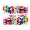 Stickers de Agua para Uñas Estilo Europeo - Labios Rojos y Lengua Sexy