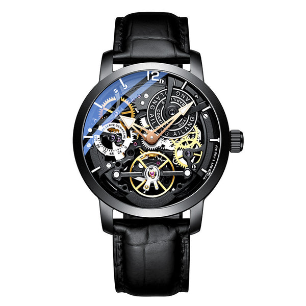 Reloj Automático Mecánico para Hombre con Esfera Esqueleto y Resistencia al Agua