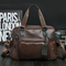 Bolsa de Cuero Crazy Horse para Hombre - Mochila Crossbody de Gran Capacidad para Viajes