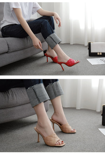 Sandalias Stiletto Rombo Verano Europeo Americano - Image 14