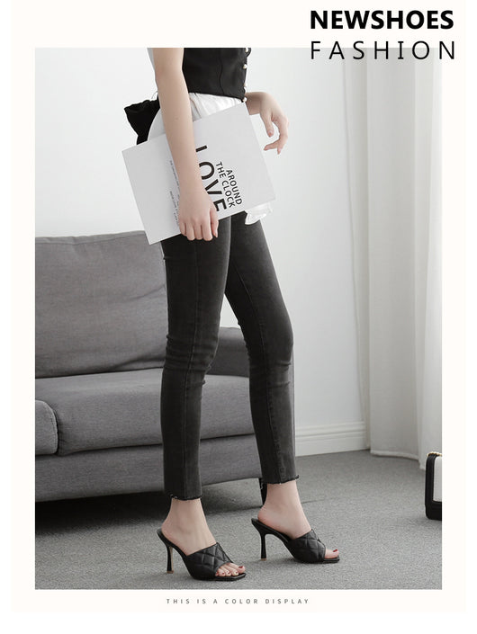 Sandalias Stiletto Rombo Verano Europeo Americano - Image 9