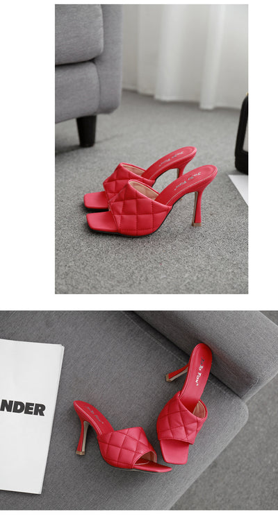 Sandalias Stiletto Rombo Verano Europeo Americano - Image 10