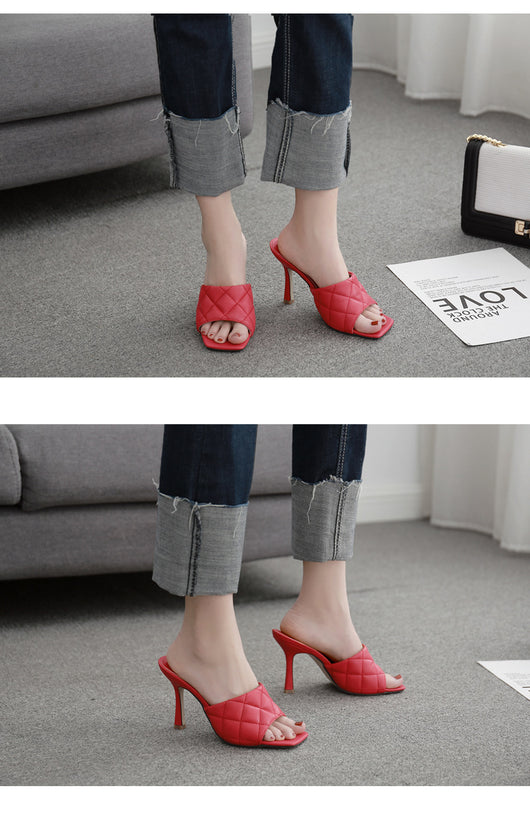 Sandalias Stiletto Rombo Verano Europeo Americano - Image 23