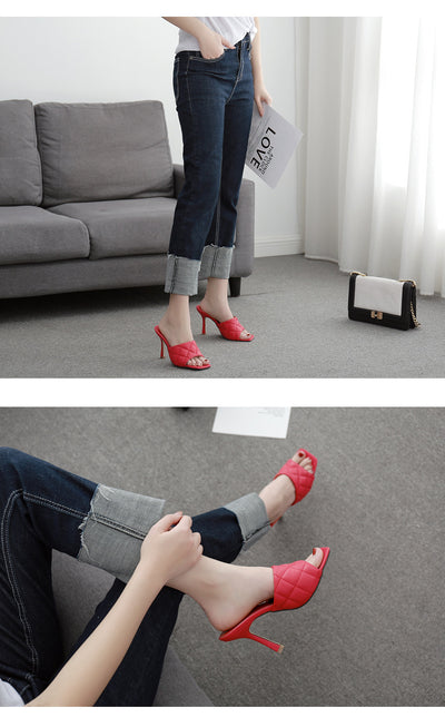Sandalias Stiletto Rombo Verano Europeo Americano - Image 21