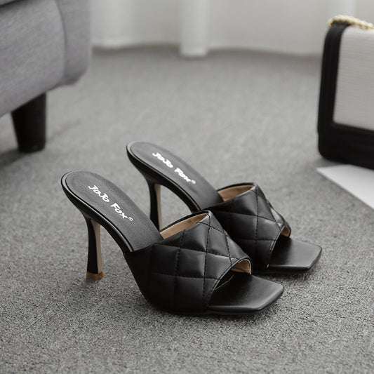 Sandalias Stiletto Rombo Verano Europeo Americano - Image 2