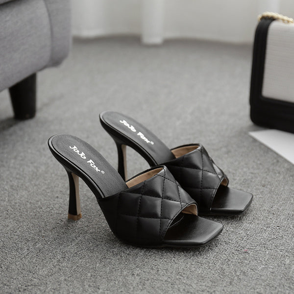 Sandalias Stiletto Rombo Verano Europeo Americano