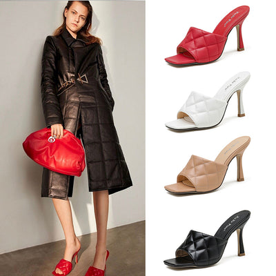 Sandalias Stiletto Rombo Verano Europeo Americano