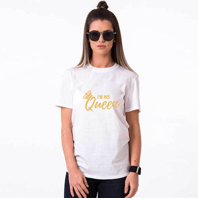 Playera de Pareja Estampado Rey y Reina - Diseño Moderno para Él y Ella - Image 11