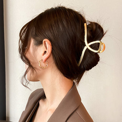 Pinza de Cabello de Aleación Metálica - Accesorio Versátil para Todos los Estilos
