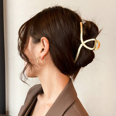 Pinza de Cabello de Aleación Metálica - Accesorio Versátil para Todos los Estilos