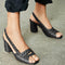 Sandalias de Tacón Alto para Mujer con Tiras Cruzadas y Hebilla