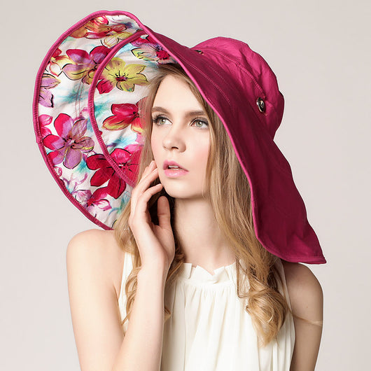 Sombrero de Playa Plegable Coreano con Protección Solar UV para Mujer - Image 10