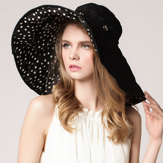 Sombrero de Playa Plegable Coreano con Protección Solar UV para Mujer - Image 5