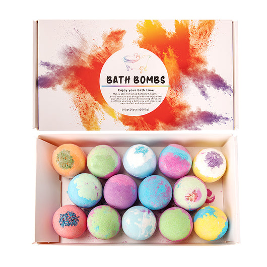 Set de 14 Bombas de Baño Aromáticas - Caja Regalo con Aromas Variados