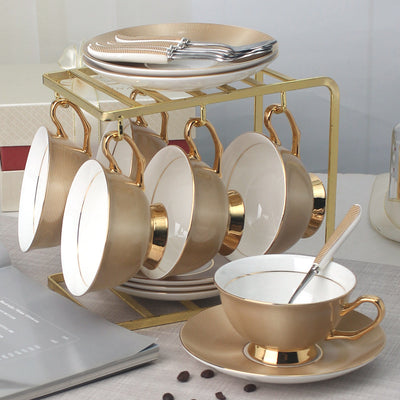 Juego de Tazas de Cerámica Europeas para Café - Image 26