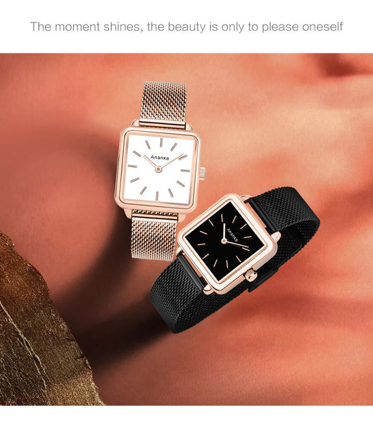 Reloj Cuadrado Japonés ANANKE Estilo Hot para Mujer - Image 3