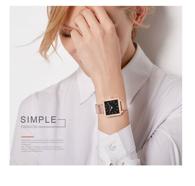 Reloj Cuadrado Japonés ANANKE Estilo Hot para Mujer - Image 2