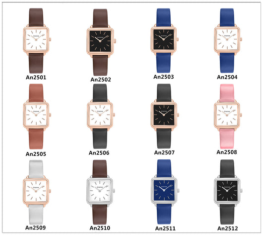 Reloj Cuadrado Japonés ANANKE Estilo Hot para Mujer - Image 18