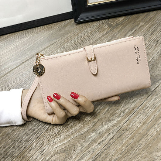 Cartera Larga para Mujer con Cierre de Cremallera Estilo Coreano - Image 5