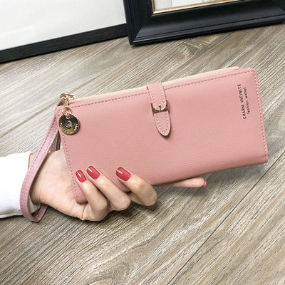 Cartera Larga para Mujer con Cierre de Cremallera Estilo Coreano - Image 4