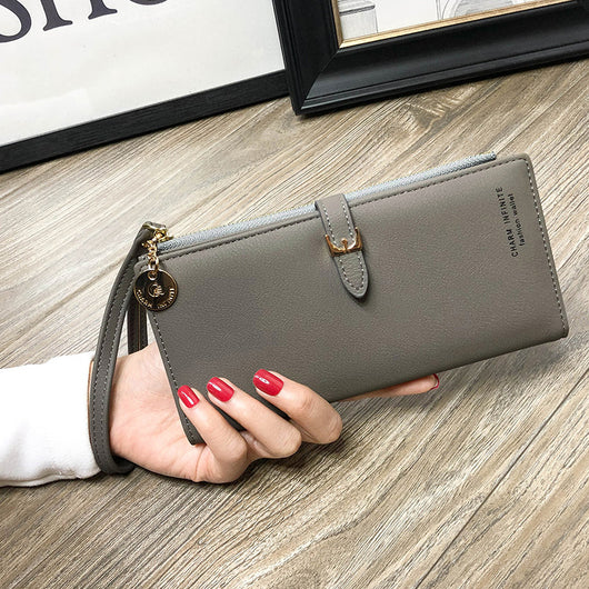 Cartera Larga para Mujer con Cierre de Cremallera Estilo Coreano - Image 2