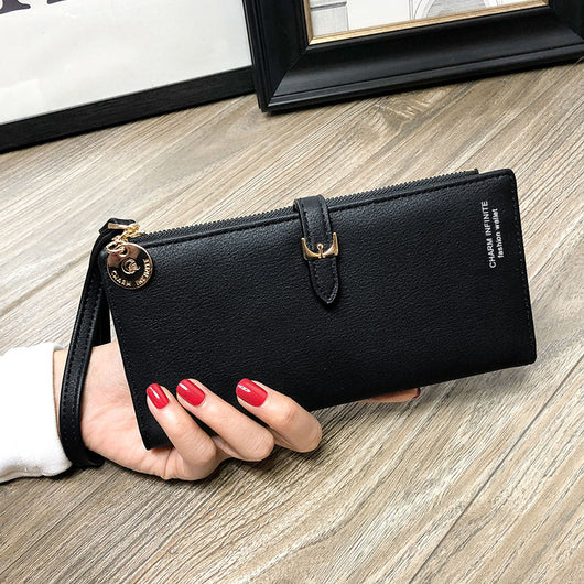 Cartera Larga para Mujer con Cierre de Cremallera Estilo Coreano - Image 6