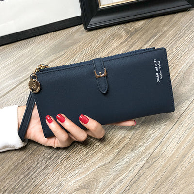 Cartera Larga para Mujer con Cierre de Cremallera Estilo Coreano - Image 7