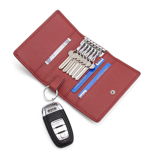 Estuche Multifuncional de Cuero Genuino para Llaves y Monedas - Image 7