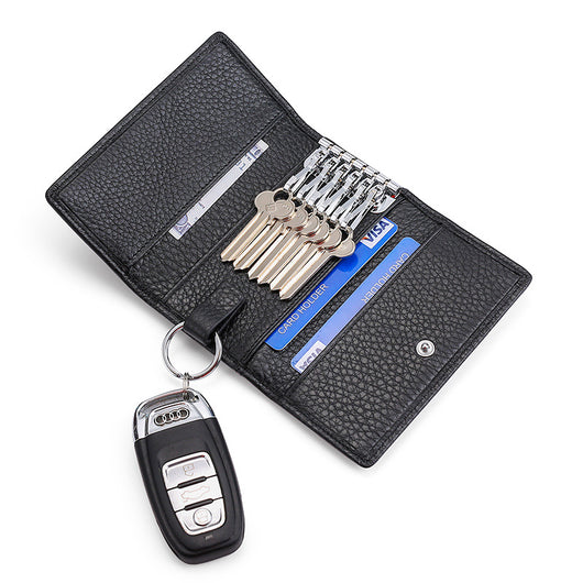Estuche Multifuncional de Cuero Genuino para Llaves y Monedas - Image 5