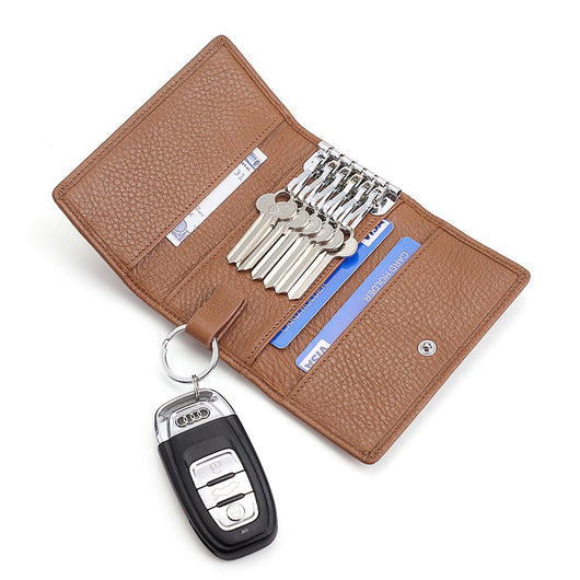 Estuche Multifuncional de Cuero Genuino para Llaves y Monedas - Image 6