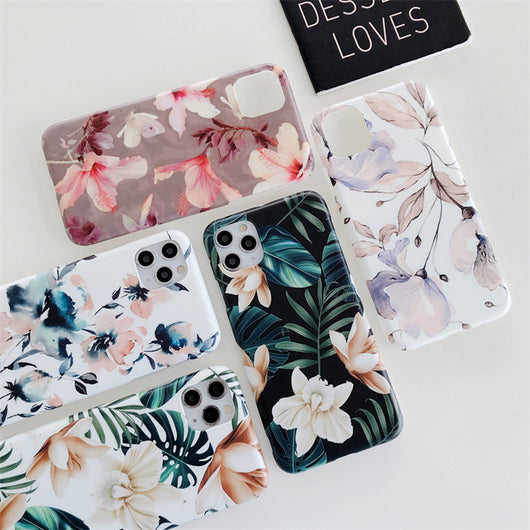 Funda iPhone Floral de Silicona Suave Compatible con Apple - Image 8
