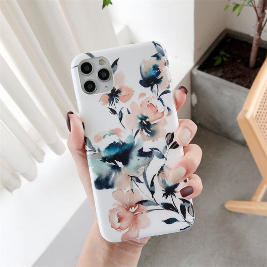 Funda iPhone Floral de Silicona Suave Compatible con Apple - Image 11
