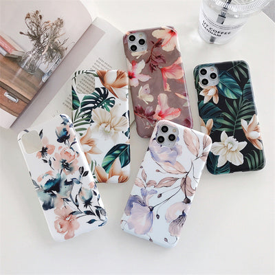 Funda iPhone Floral de Silicona Suave Compatible con Apple - Image 10
