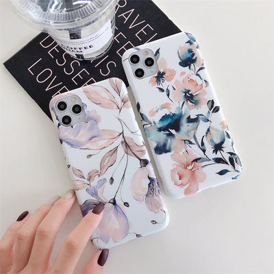 Funda iPhone Floral de Silicona Suave Compatible con Apple - Image 9