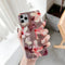 Funda iPhone Floral de Silicona Suave Compatible con Apple