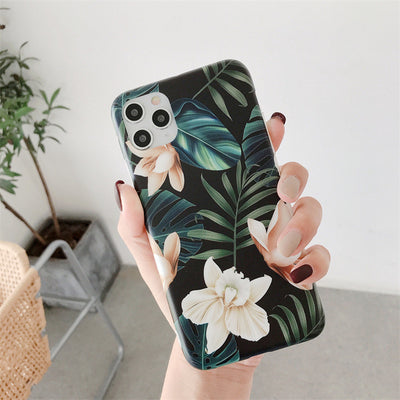 Funda iPhone Floral de Silicona Suave Compatible con Apple - Image 2