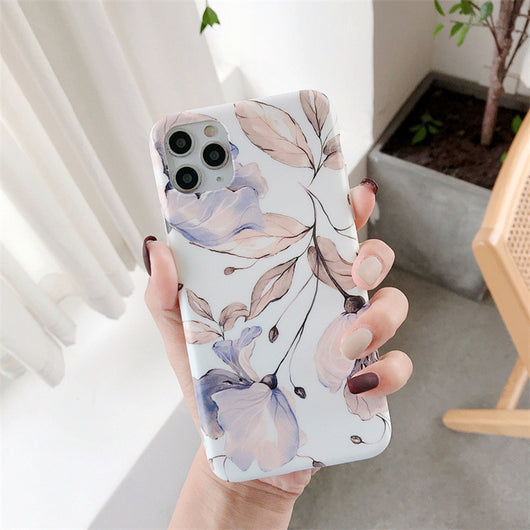 Funda iPhone Floral de Silicona Suave Compatible con Apple - Image 5
