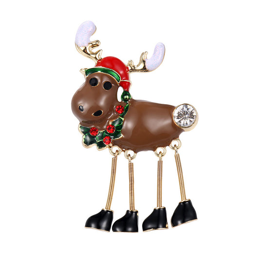 Broche Navideño Papá Noel Retro - Accesorio Metálico para Ropa y Complementos - Image 17