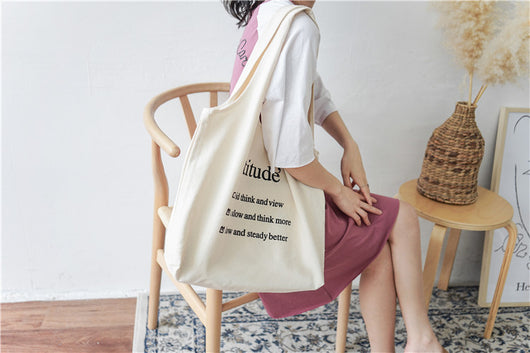 Bolso de Hombro de Lona para Mujer con Gran Capacidad - Diseño Literario - Image 13