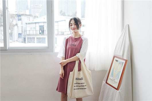 Bolso de Hombro de Lona para Mujer con Gran Capacidad - Diseño Literario - Image 14