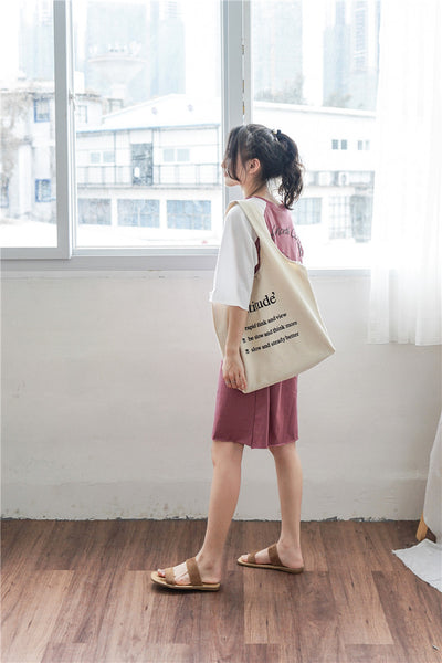 Bolso de Hombro de Lona para Mujer con Gran Capacidad - Diseño Literario - Image 15