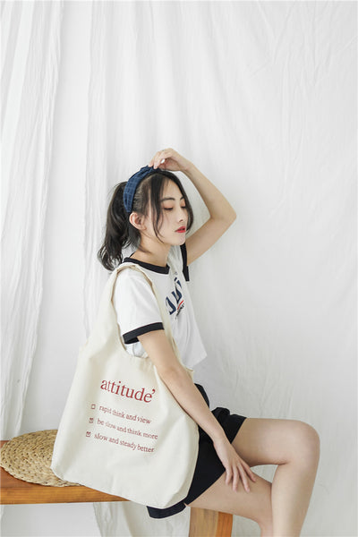 Bolso de Hombro de Lona para Mujer con Gran Capacidad - Diseño Literario - Image 18