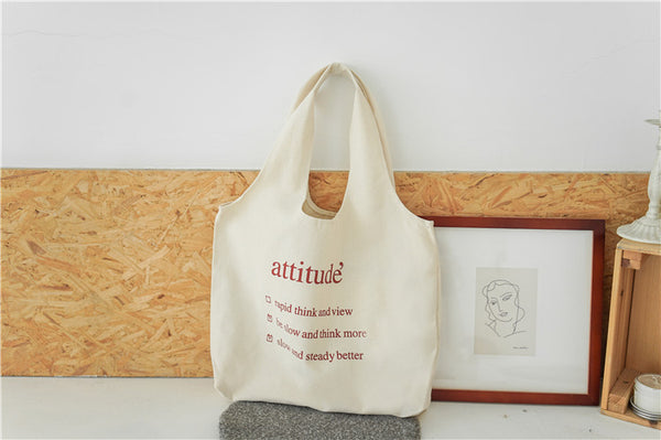Bolso de Hombro de Lona para Mujer con Gran Capacidad - Diseño Literario