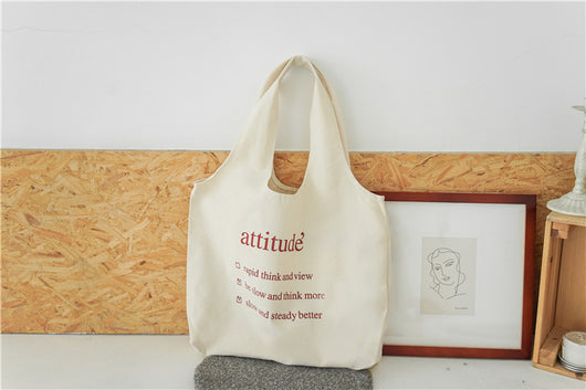 Bolso de Hombro de Lona para Mujer con Gran Capacidad - Diseño Literario