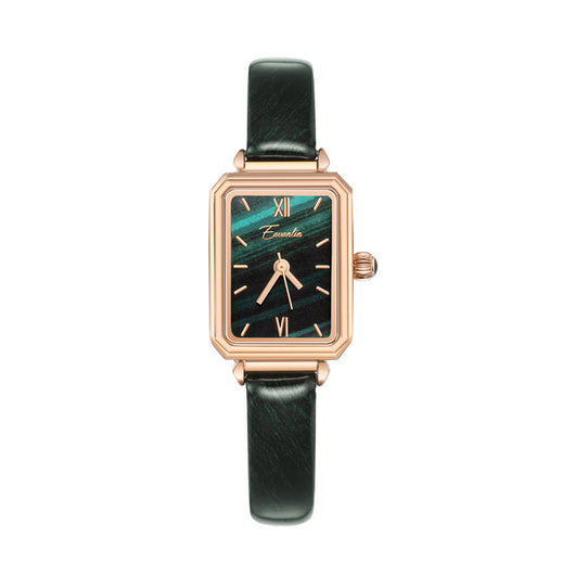 Reloj Elegante Malachita Verde con Esfera Texturizada Tamaño Compacto - Image 13