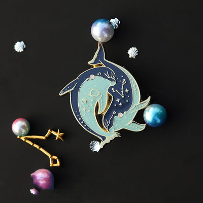 Broche Piscis de Metal - Diseño Original Delfín para Joyería Creativa - Image 3