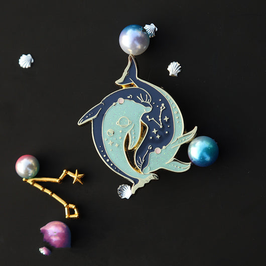 Broche Piscis de Metal - Diseño Original Delfín para Joyería Creativa - Image 3