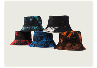 Gorro Reversible Tie-dye para Hombre - Sombrero Pescador Doble Cara