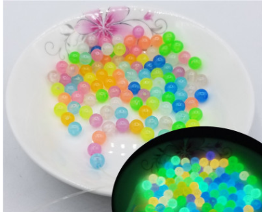 200 Piezas de Cuentas Acrílicas Luminiscentes 6-12mm - Brilla en la Oscuridad